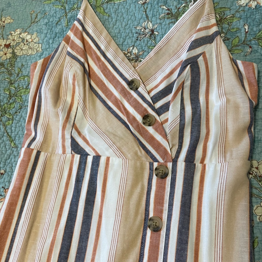 Express summer midi striped dress, S